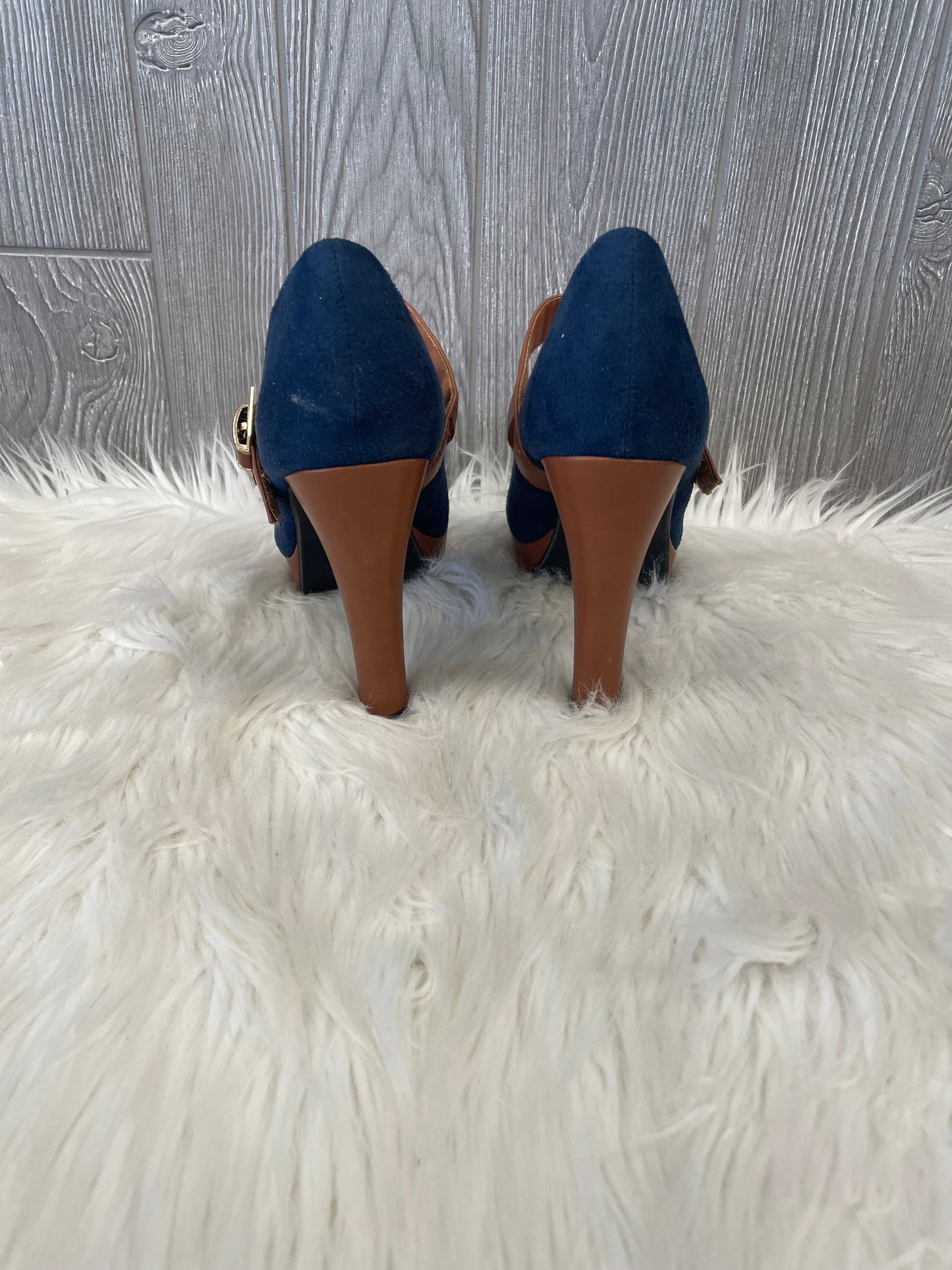 Blue Shoes Heels Stiletto Clothes Mentor, Size 8.5