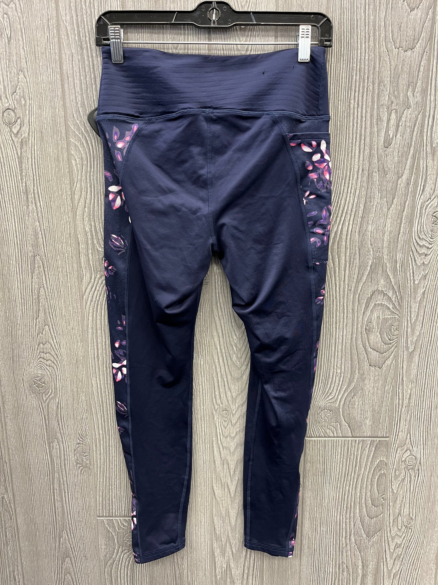 Athletic Leggings By Under Armour In Blue, Size: M