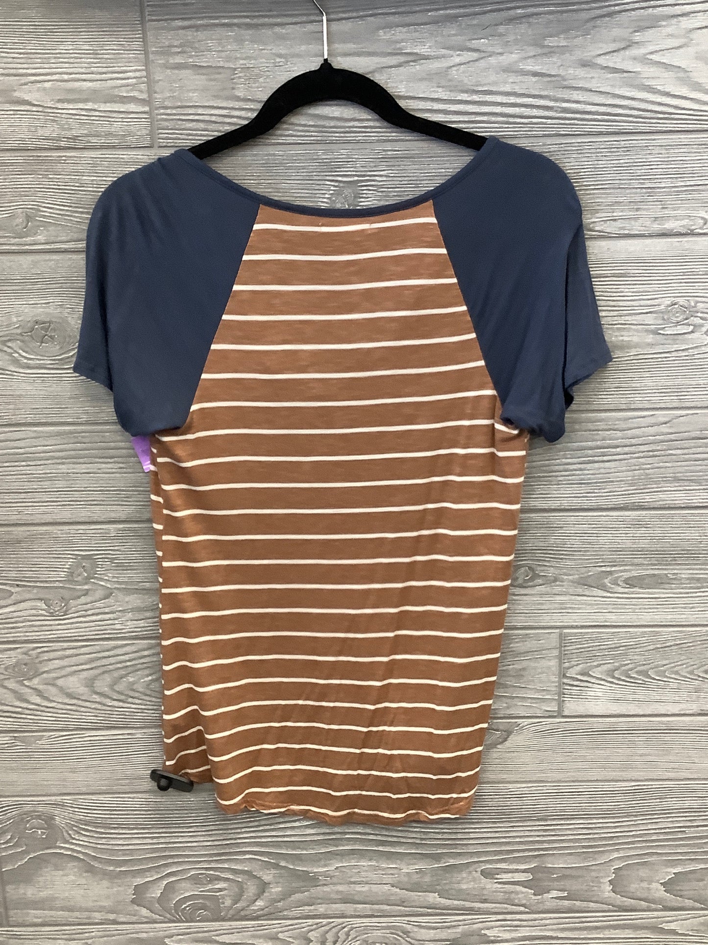 Striped Pattern Top Short Sleeve Maurices, Size Xs