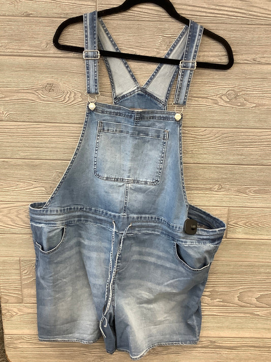 Blue Denim Shortalls Maurices, Size Xl