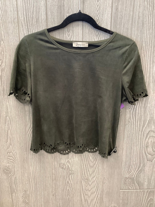 Green Top Short Sleeve Clothes Mentor, Size M