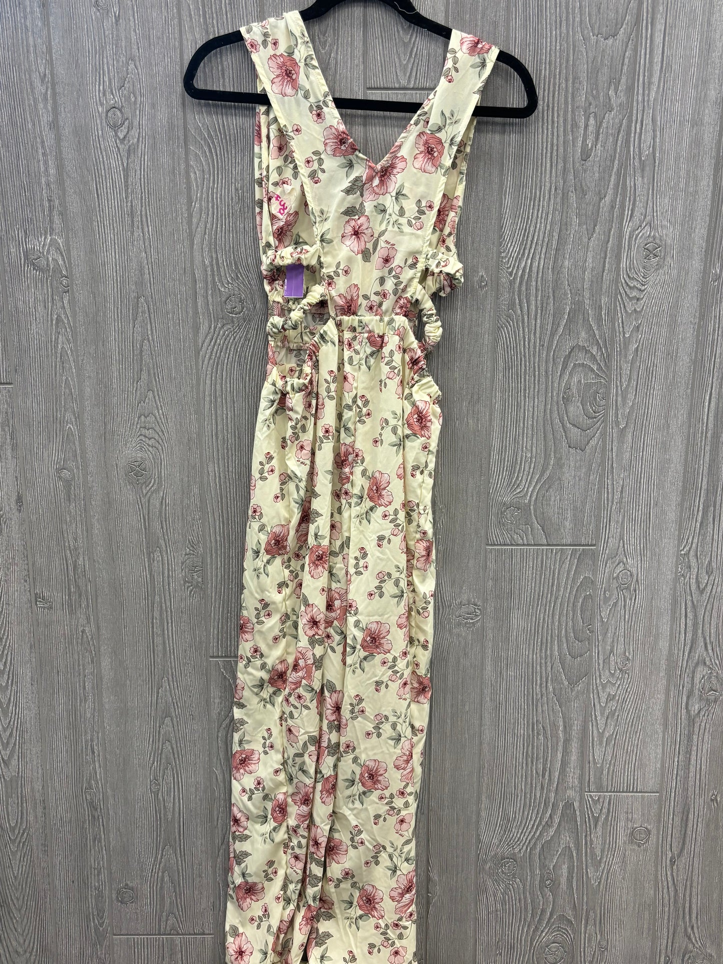 Floral Print Jumpsuit Clothes Mentor, Size S