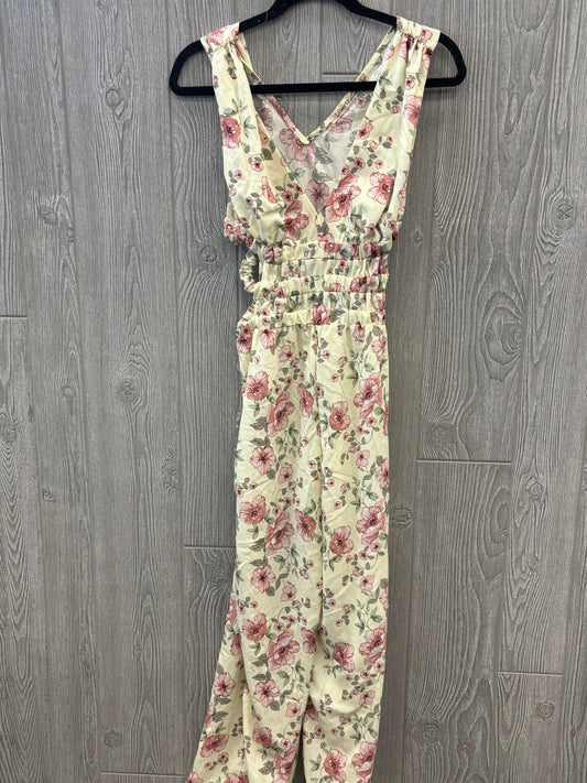 Floral Print Jumpsuit Clothes Mentor, Size S