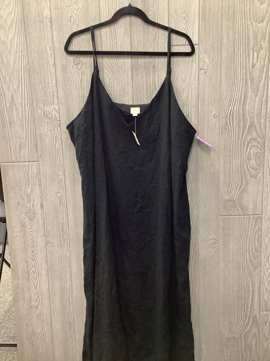 Black Dress Casual Midi A New Day, Size 2x