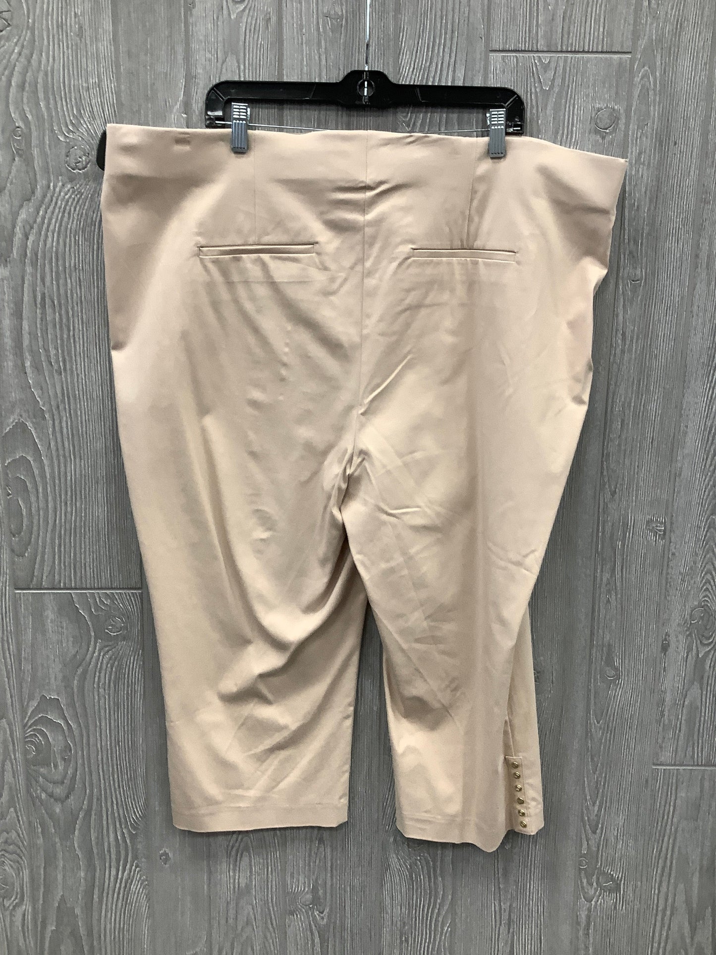 Capris By Liz Claiborne In Tan, Size: 22