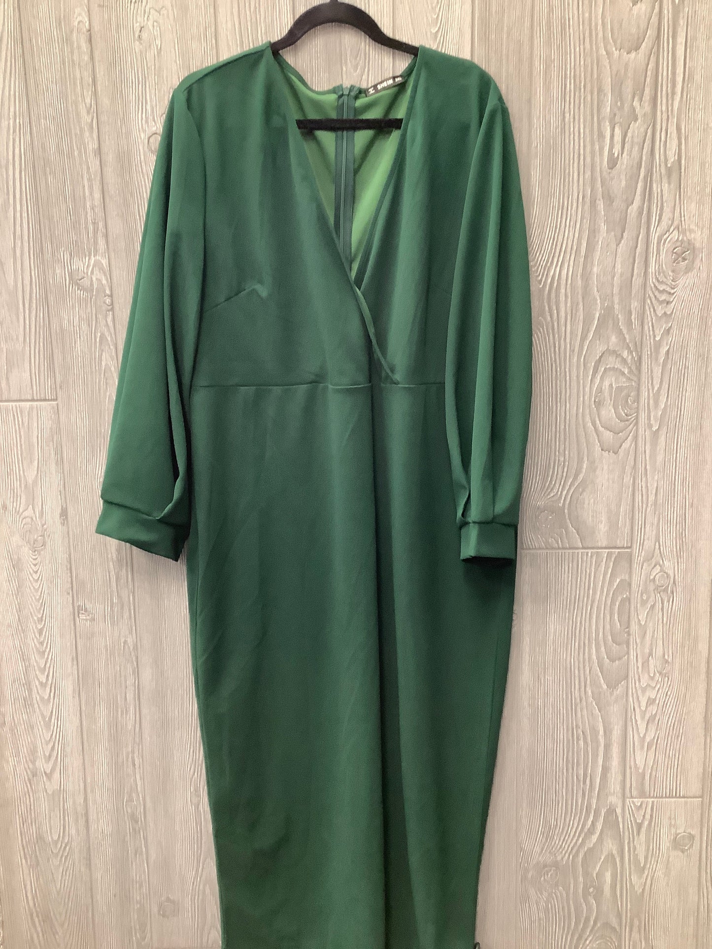 Green Dress Casual Maxi Shein, Size 3x