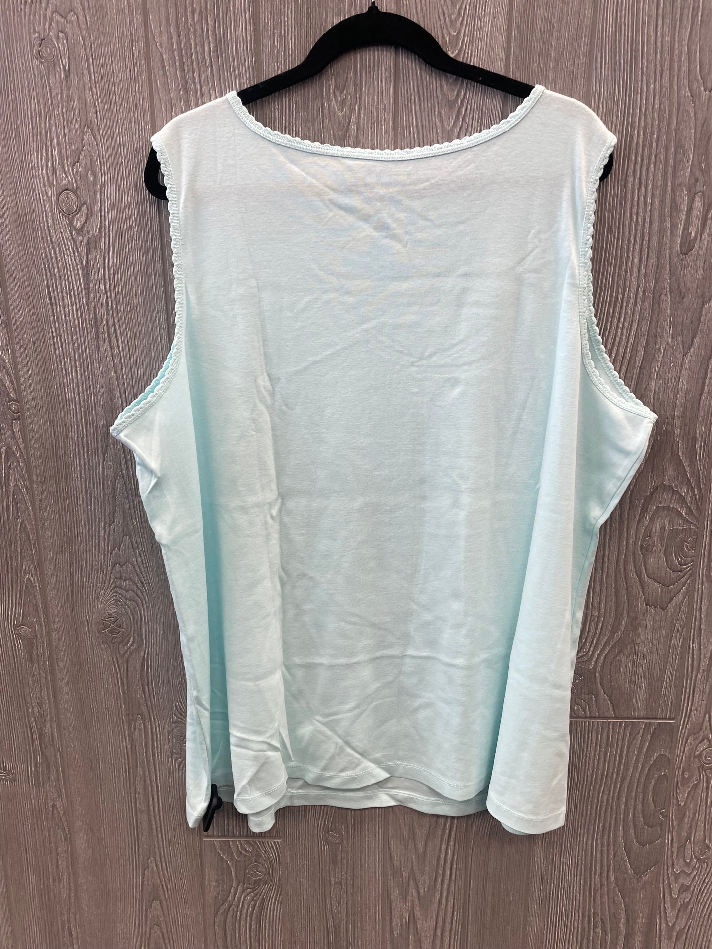 Blue Top Sleeveless Croft And Barrow, Size 3x