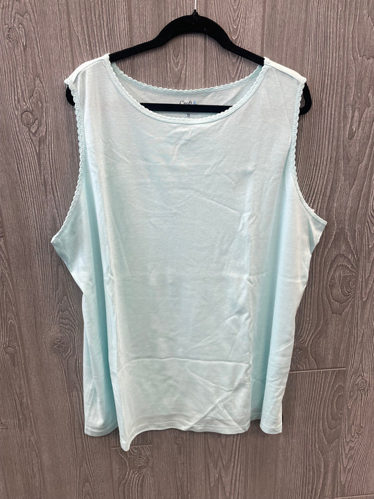 Blue Top Sleeveless Croft And Barrow, Size 3x