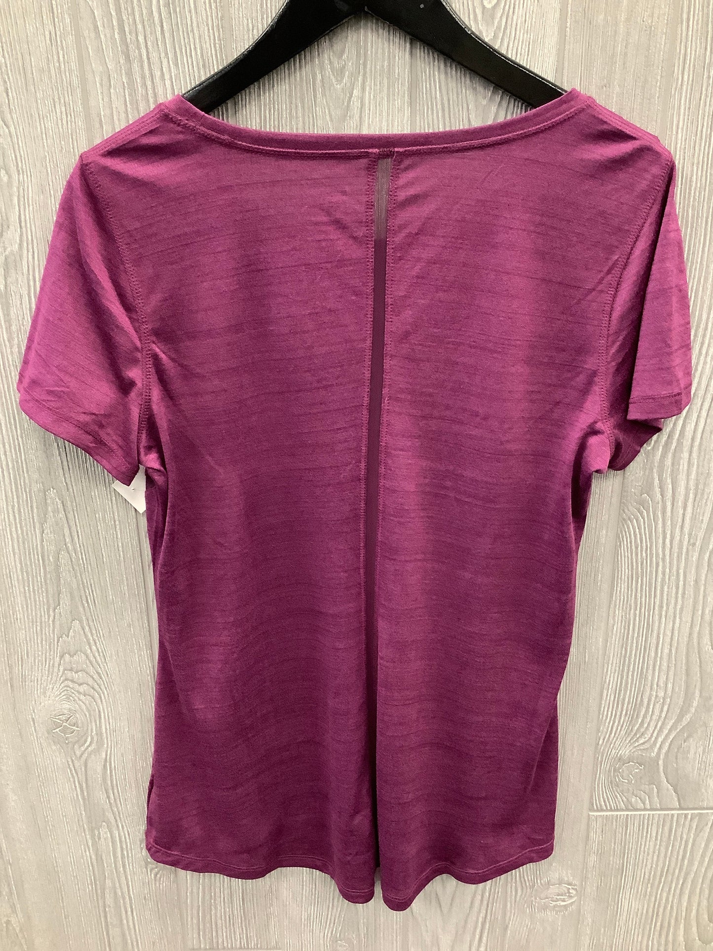 Athletic Top Short Sleeve By Danskin In Purple, Size: L