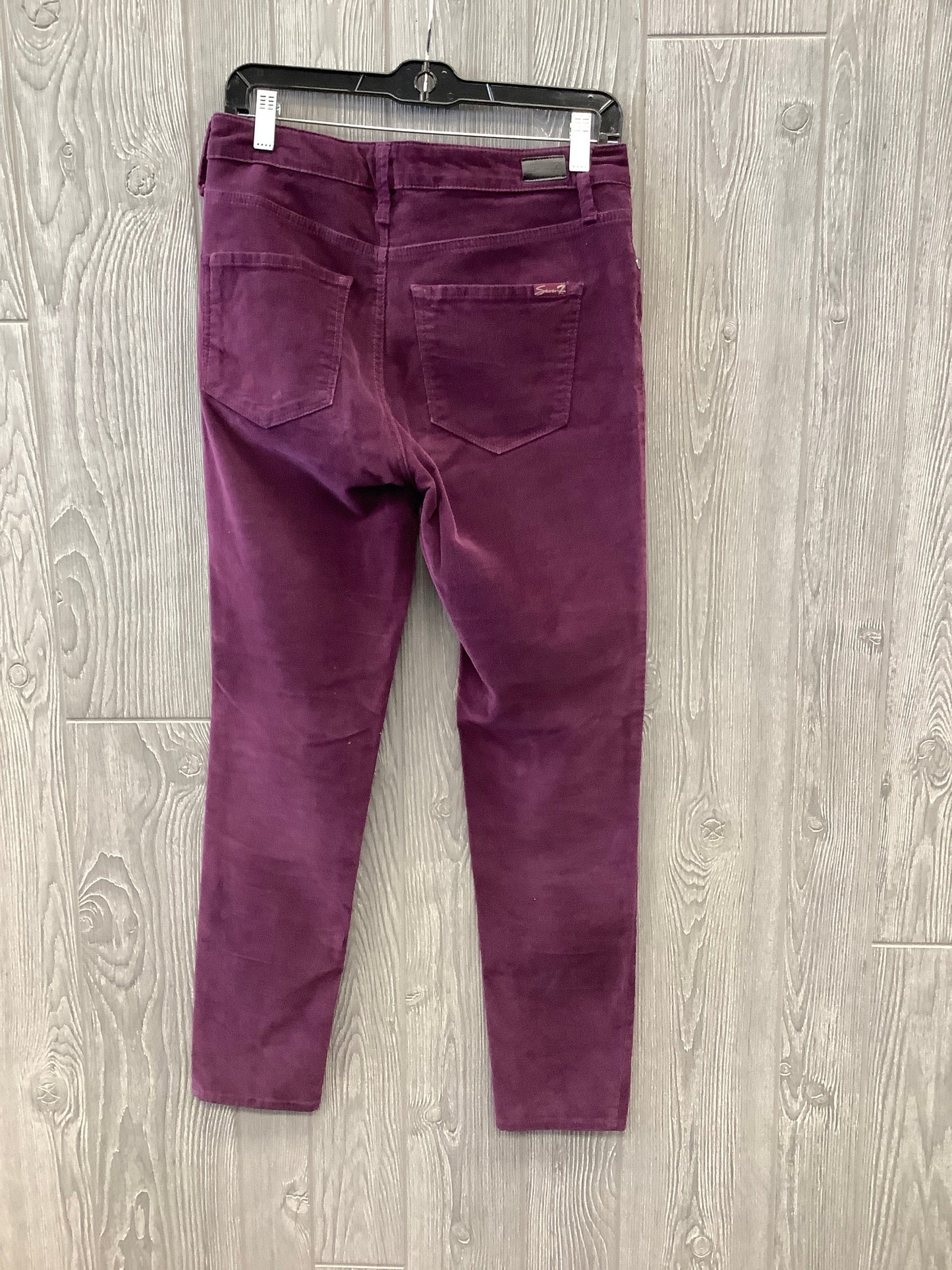 Purple Jeans Straight Seven 7, Size 6