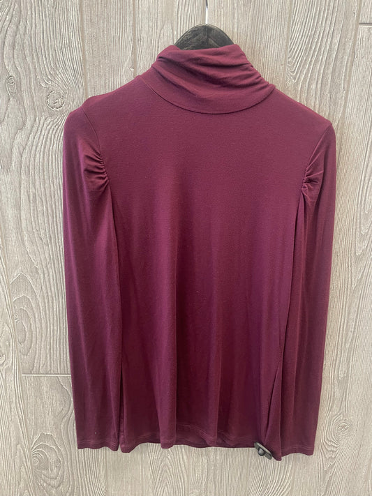 Purple Top Long Sleeve Basic Apt 9, Size M