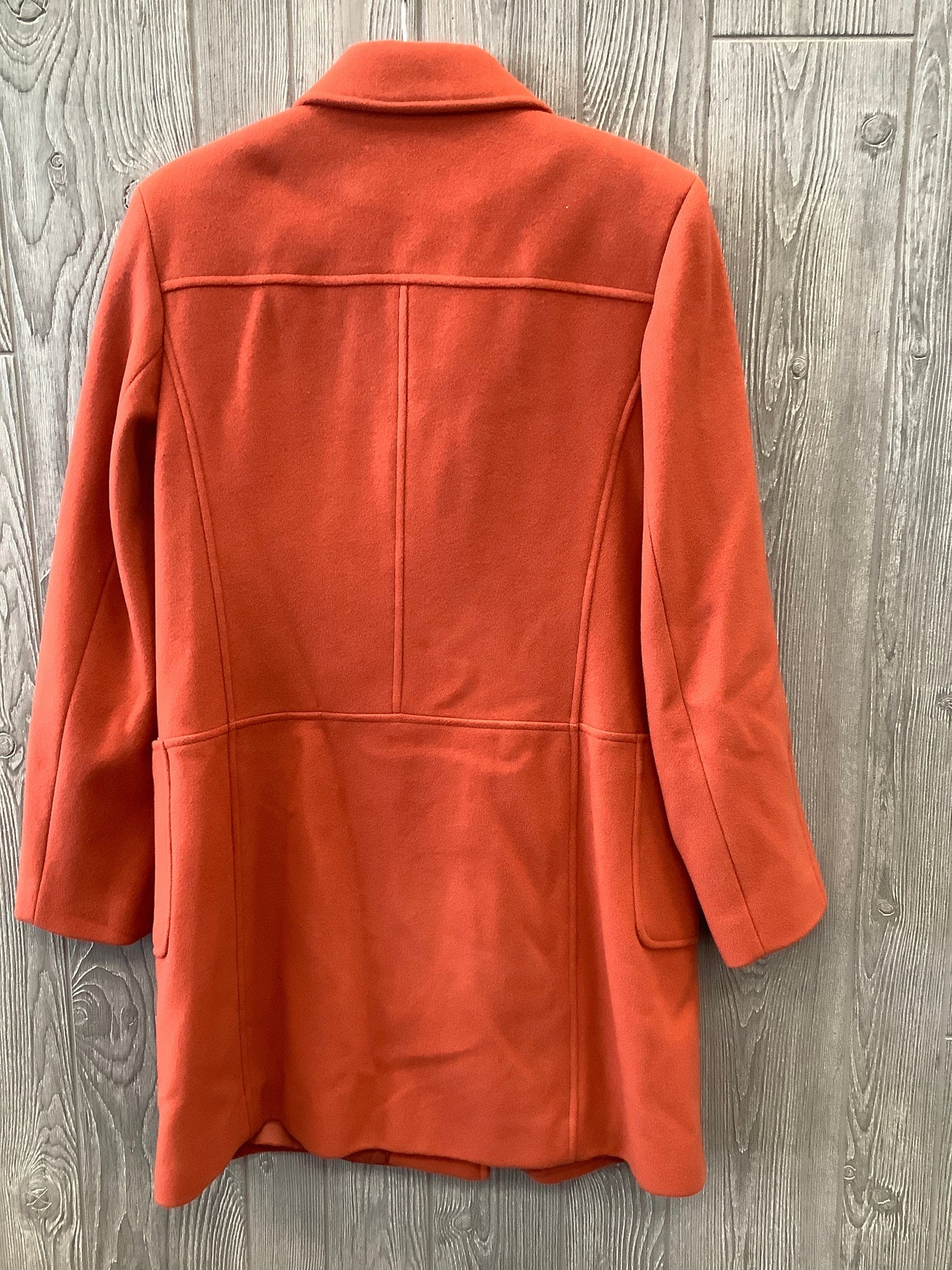 Orange Coat Peacoat Clothes Mentor, Size M