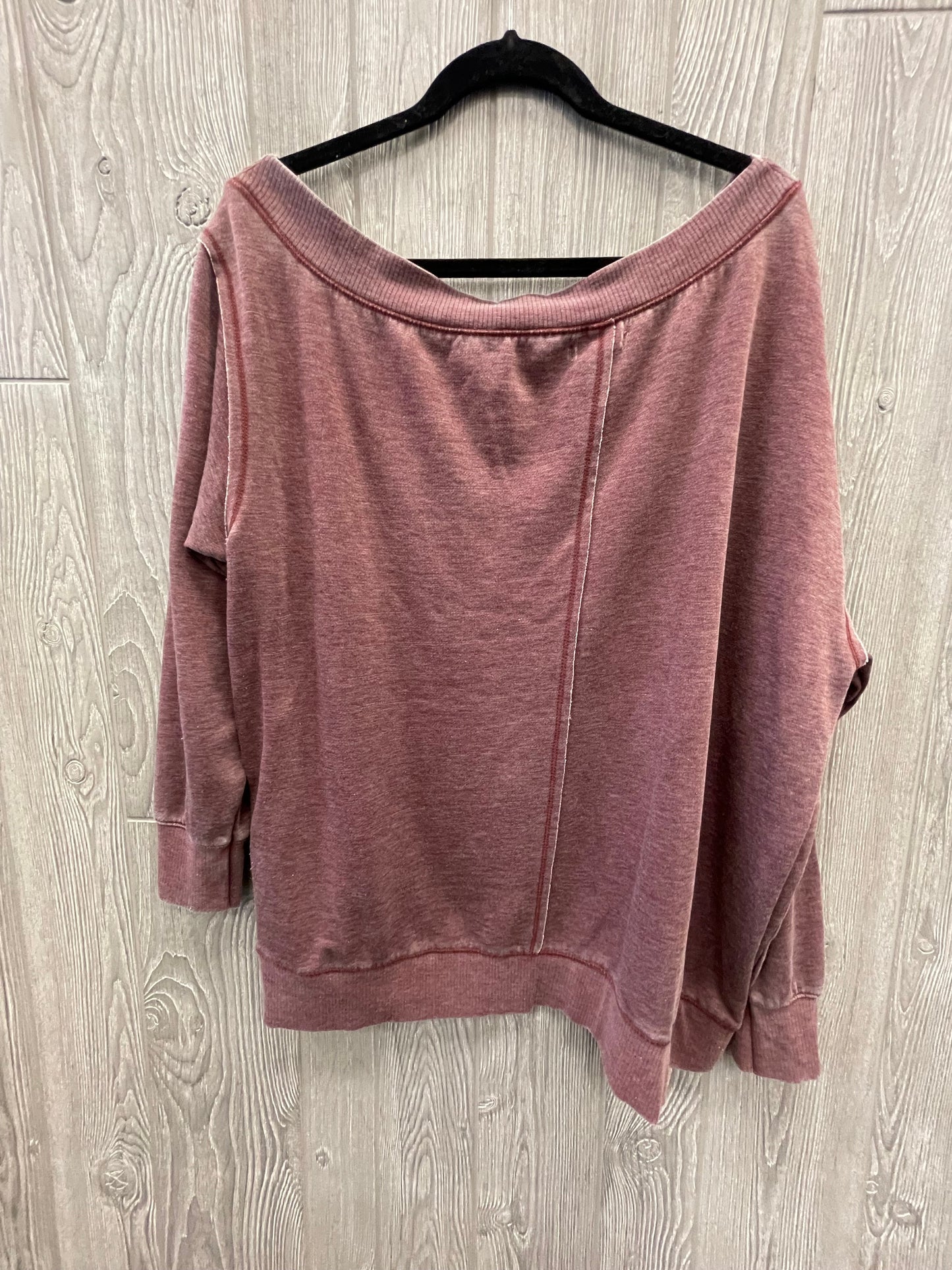 Purple Top Long Sleeve Maurices, Size 1x