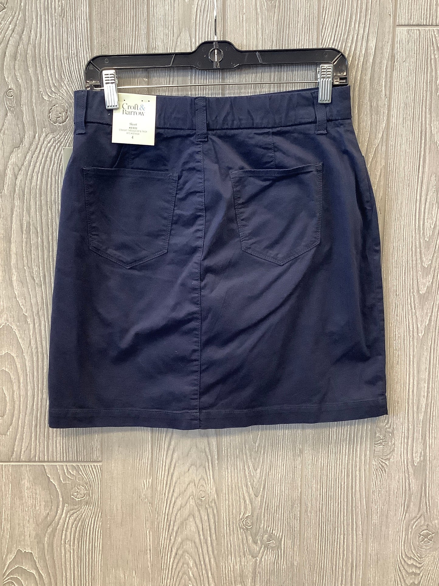 Blue Skirt Mini & Short Croft And Barrow, Size 4