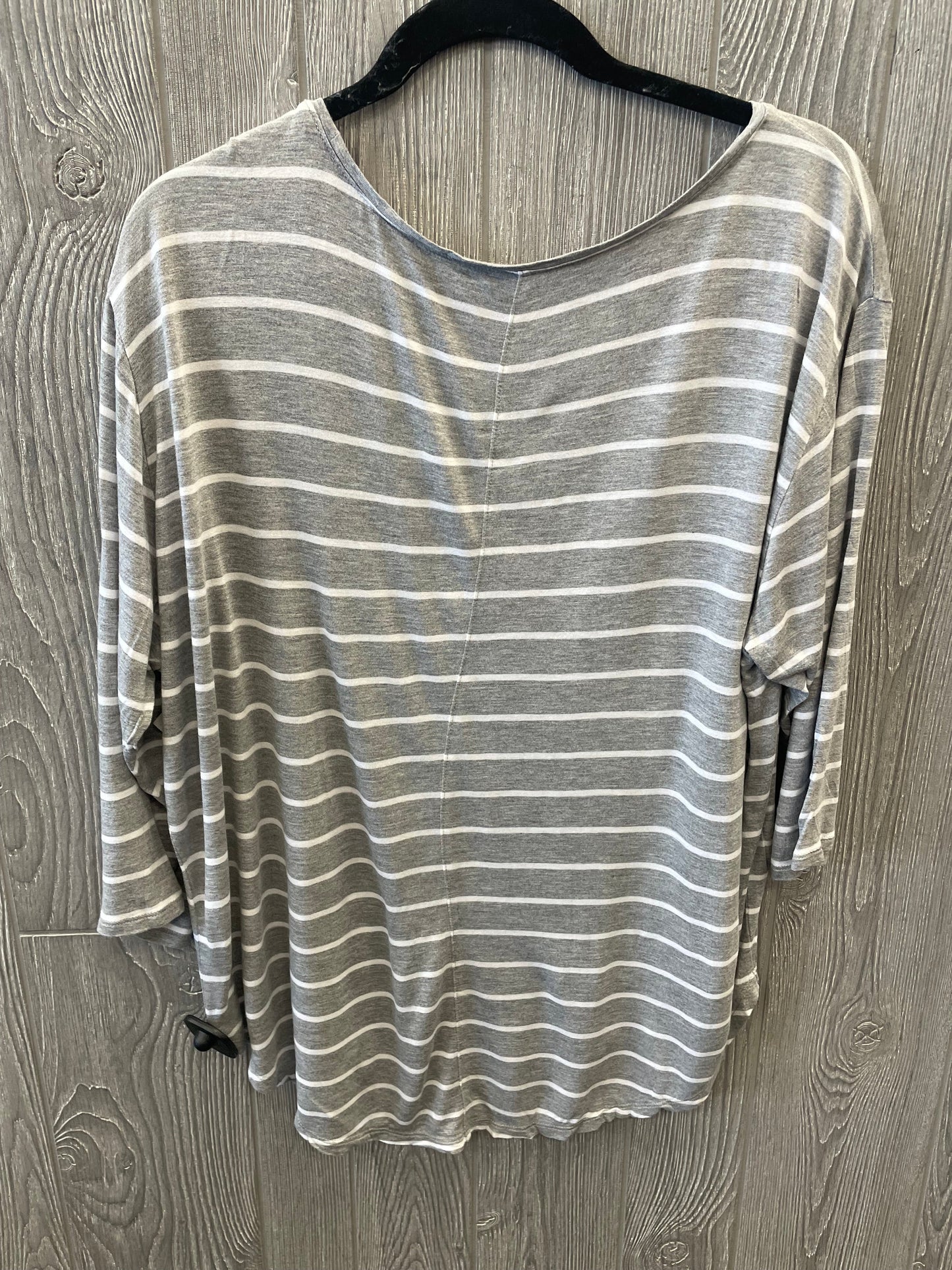 Striped Pattern Top 3/4 Sleeve Ana, Size 1x