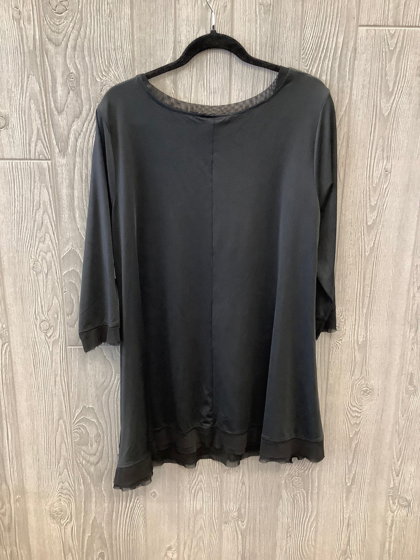 Black Top Long Sleeve Coco And Carmen, Size Xxl
