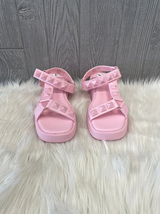 Pink Sandals Flats Fashion Nova, Size 9