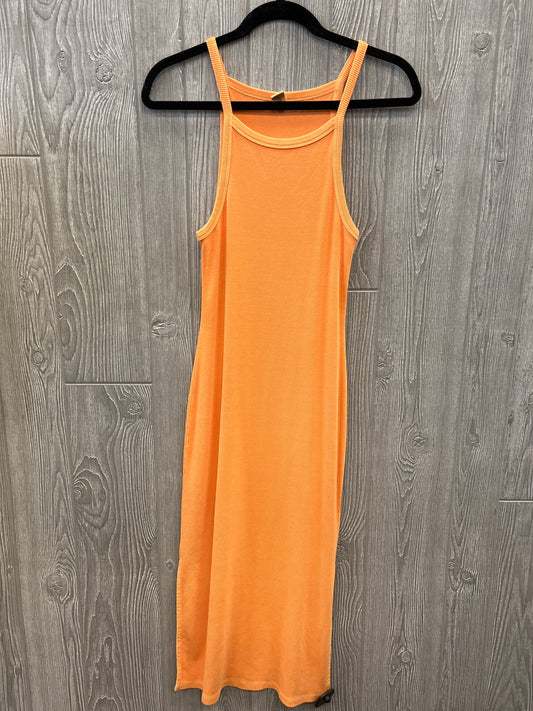 Dress Casual Midi By Old Navy In Orange, Size: S