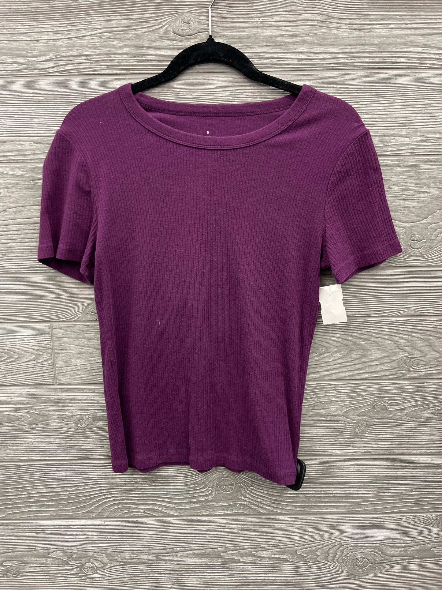 Top Short Sleeve By A New Day In Purple, Size: M