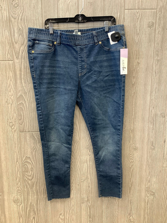 Blue Denim Jeans Skinny Just Be, Size 16