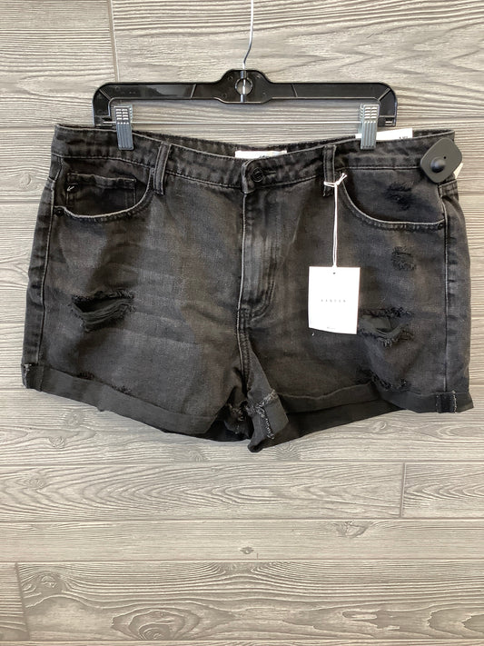 Shorts By Kancan In Black Denim, Size: 18