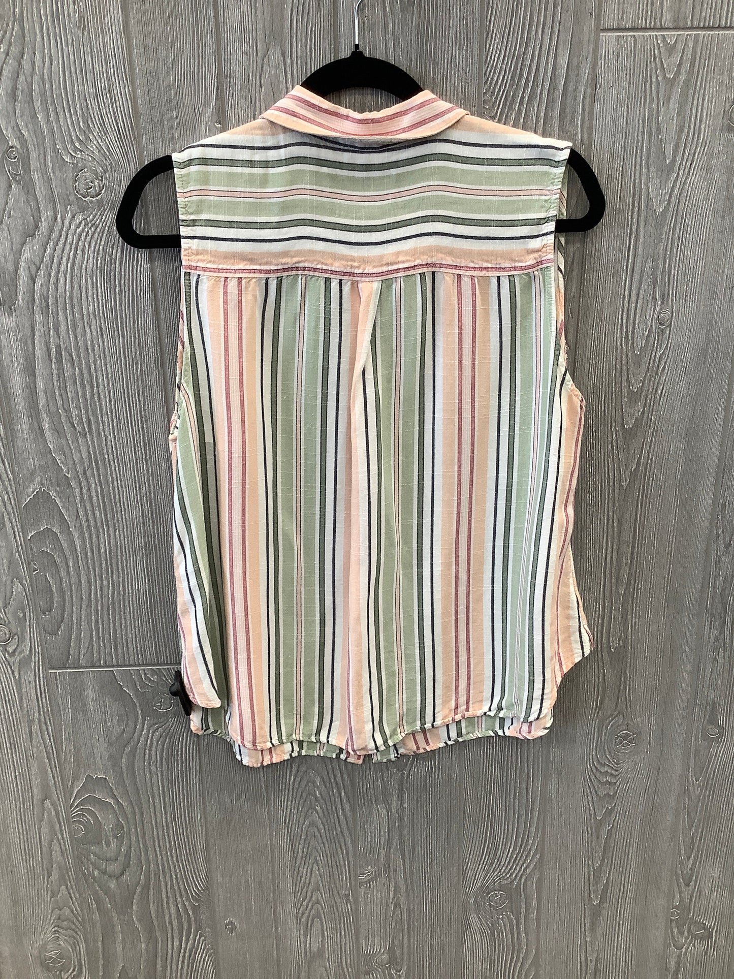 Striped Pattern Top Sleeveless Croft And Barrow, Size 1x