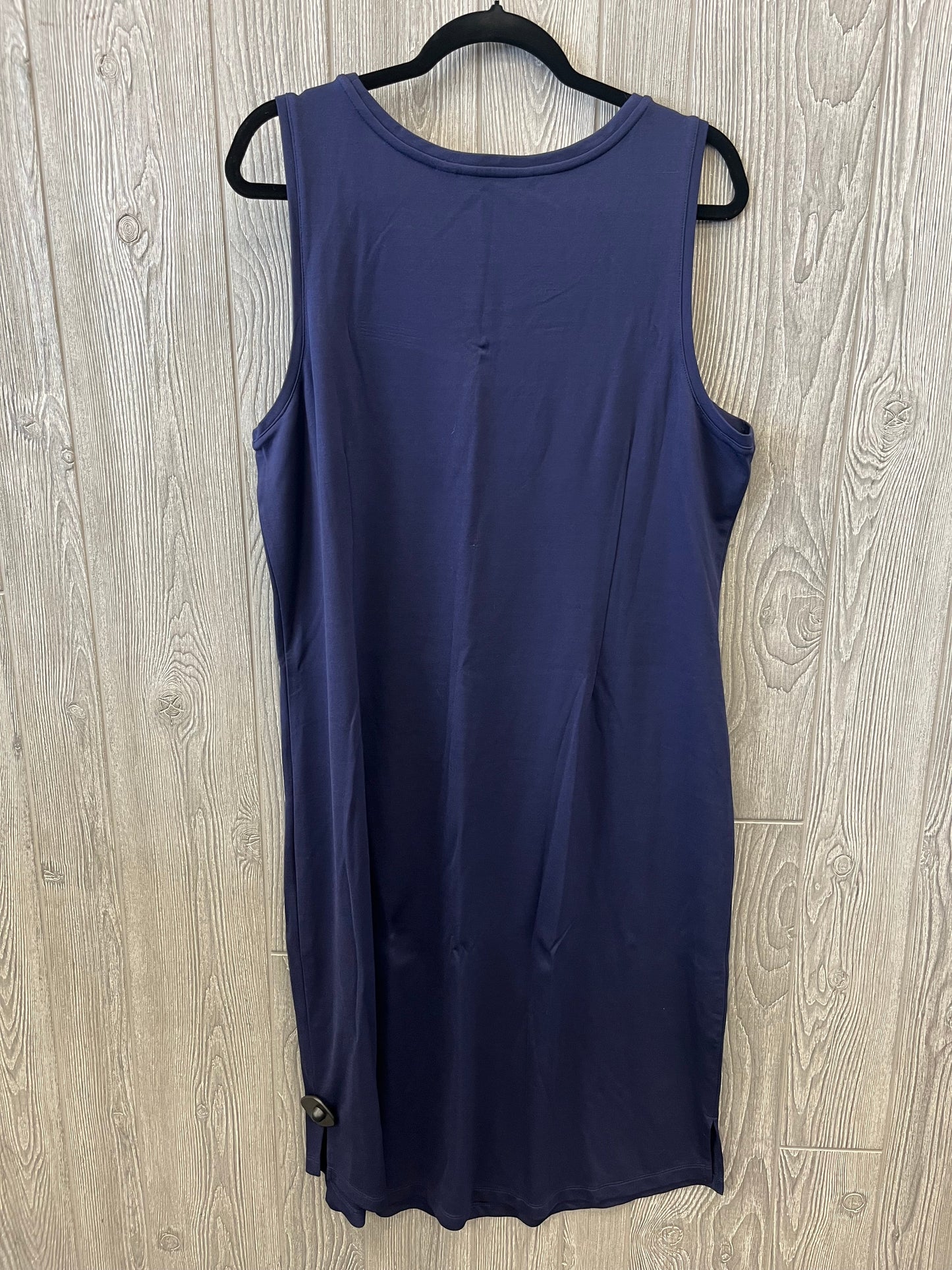 Dress Casual Midi By Isaac Mizrahi In Blue, Size: 1x