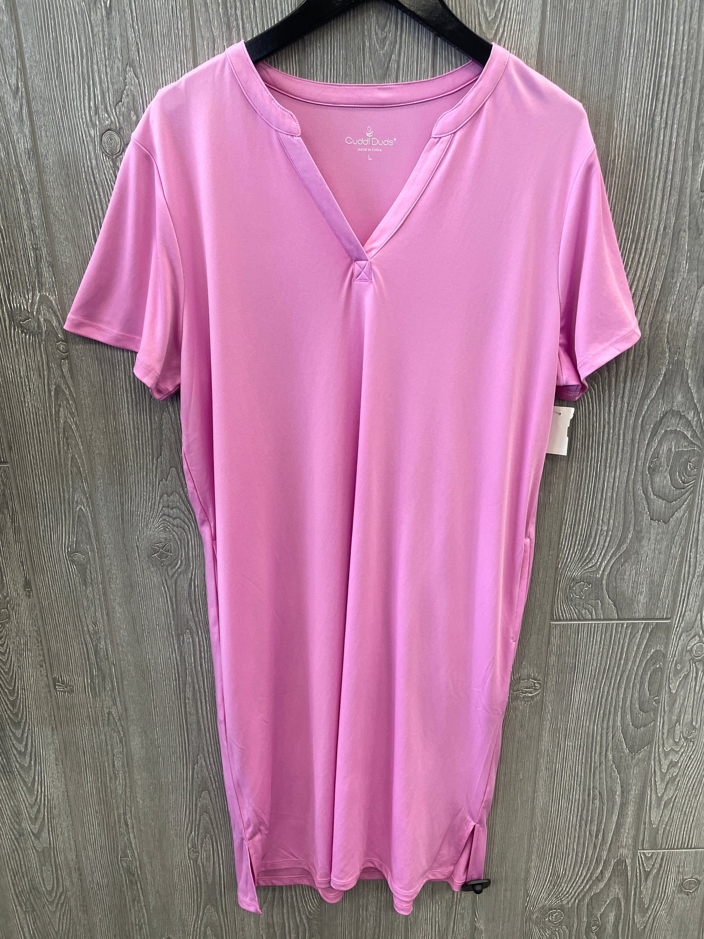 Athletic Dress By Cuddl Duds In Pink, Size: L