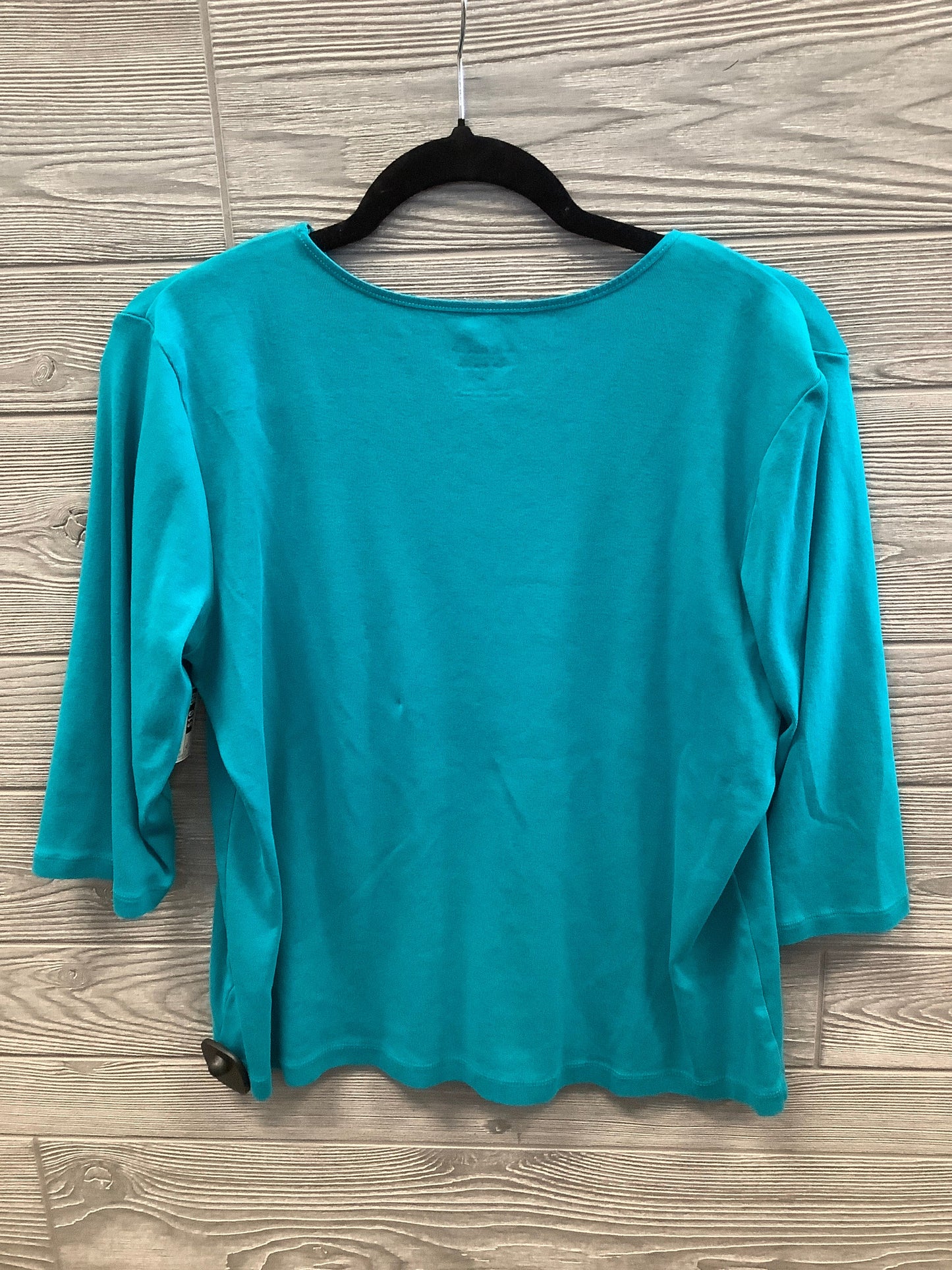 Top 3/4 Sleeve By Christopher And Banks In Blue, Size: Xl