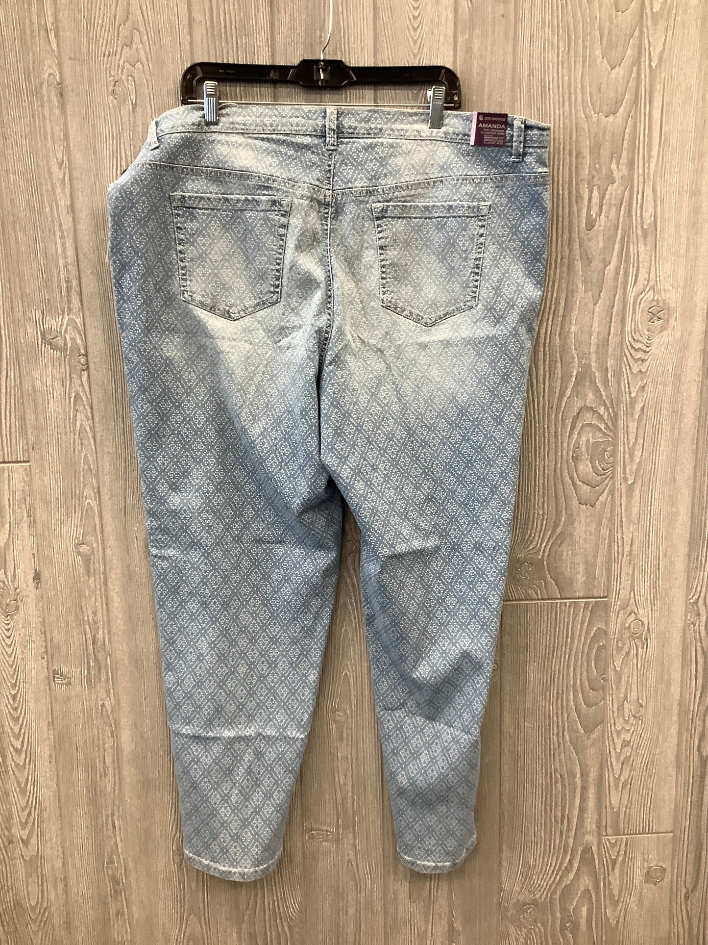 Jeans Straight By Gloria Vanderbilt In Blue, Size: 20