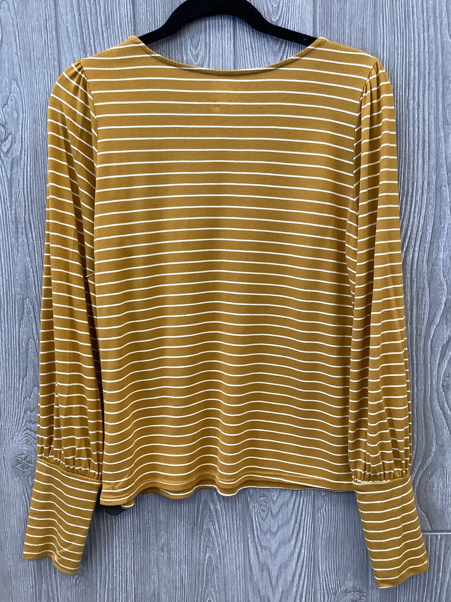 Top Long Sleeve By Ana In Yellow, Size: L