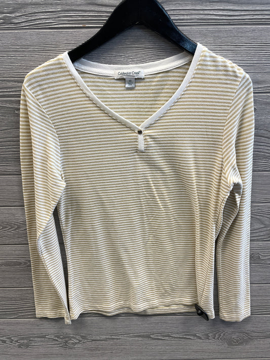 Top Long Sleeve By Coldwater Creek In Striped Pattern, Size: Xs