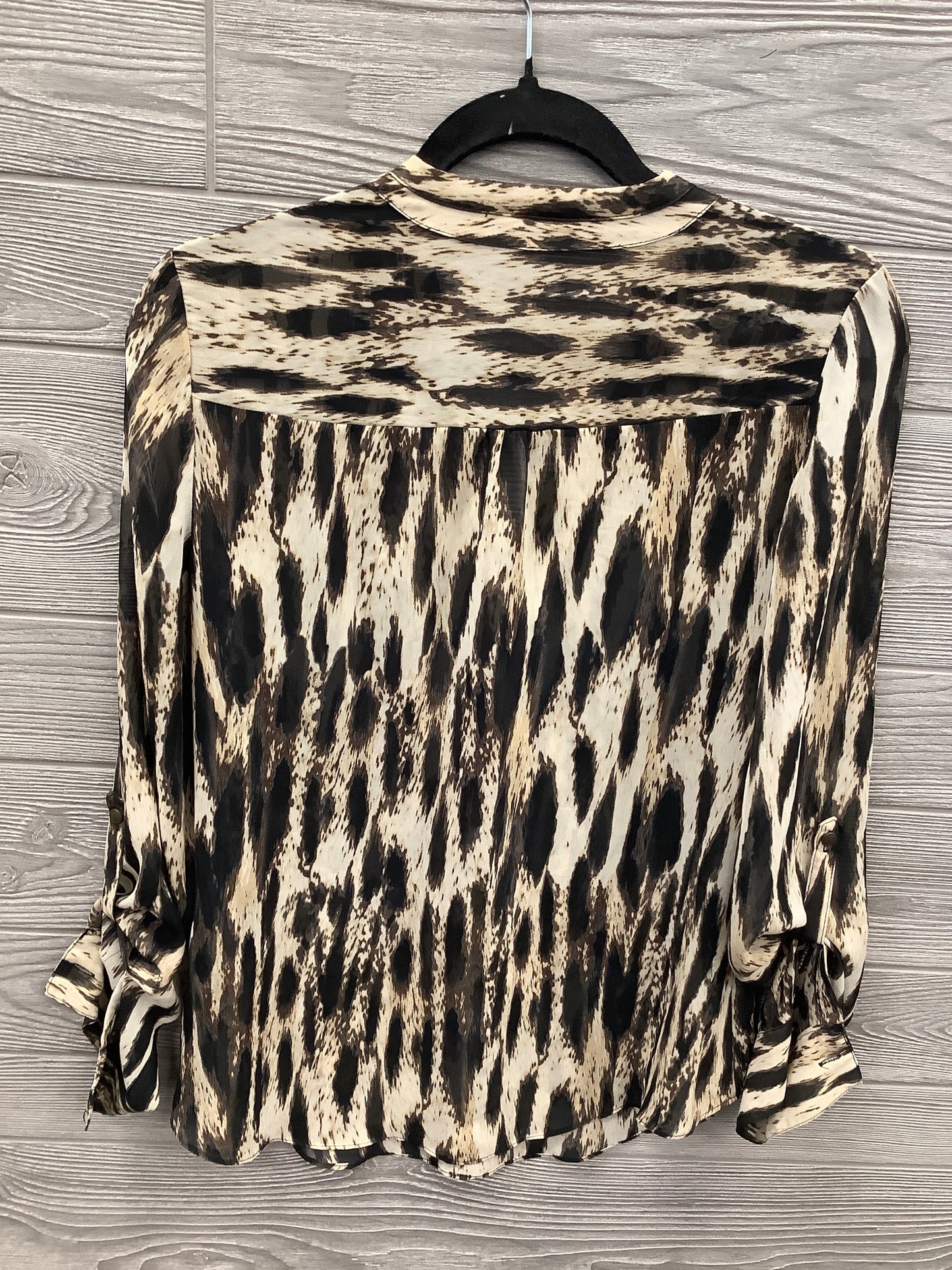 Top Long Sleeve By Ana In Animal Print, Size: S