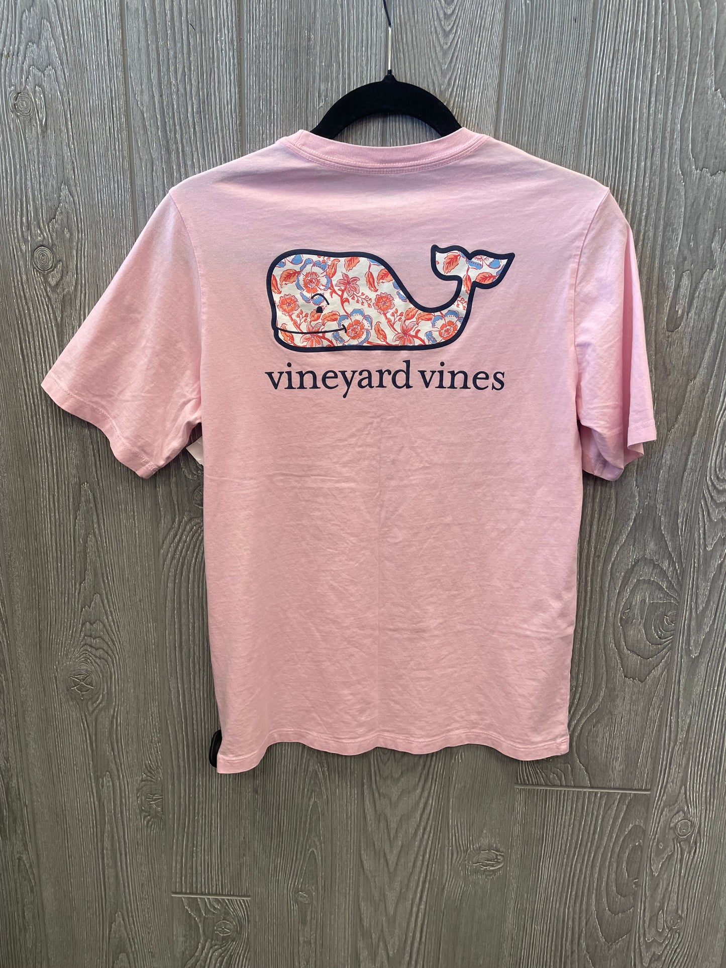 Top Short Sleeve By Vineyard Vines In Pink, Size: L