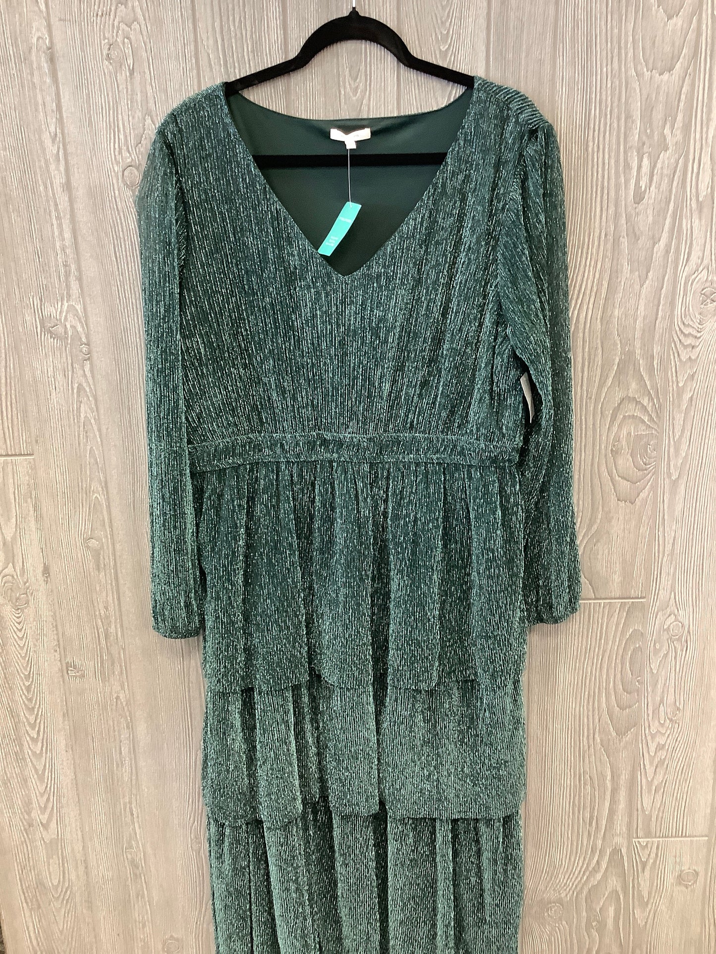 Dress Casual Midi By Maurices In Green, Size: Xxl