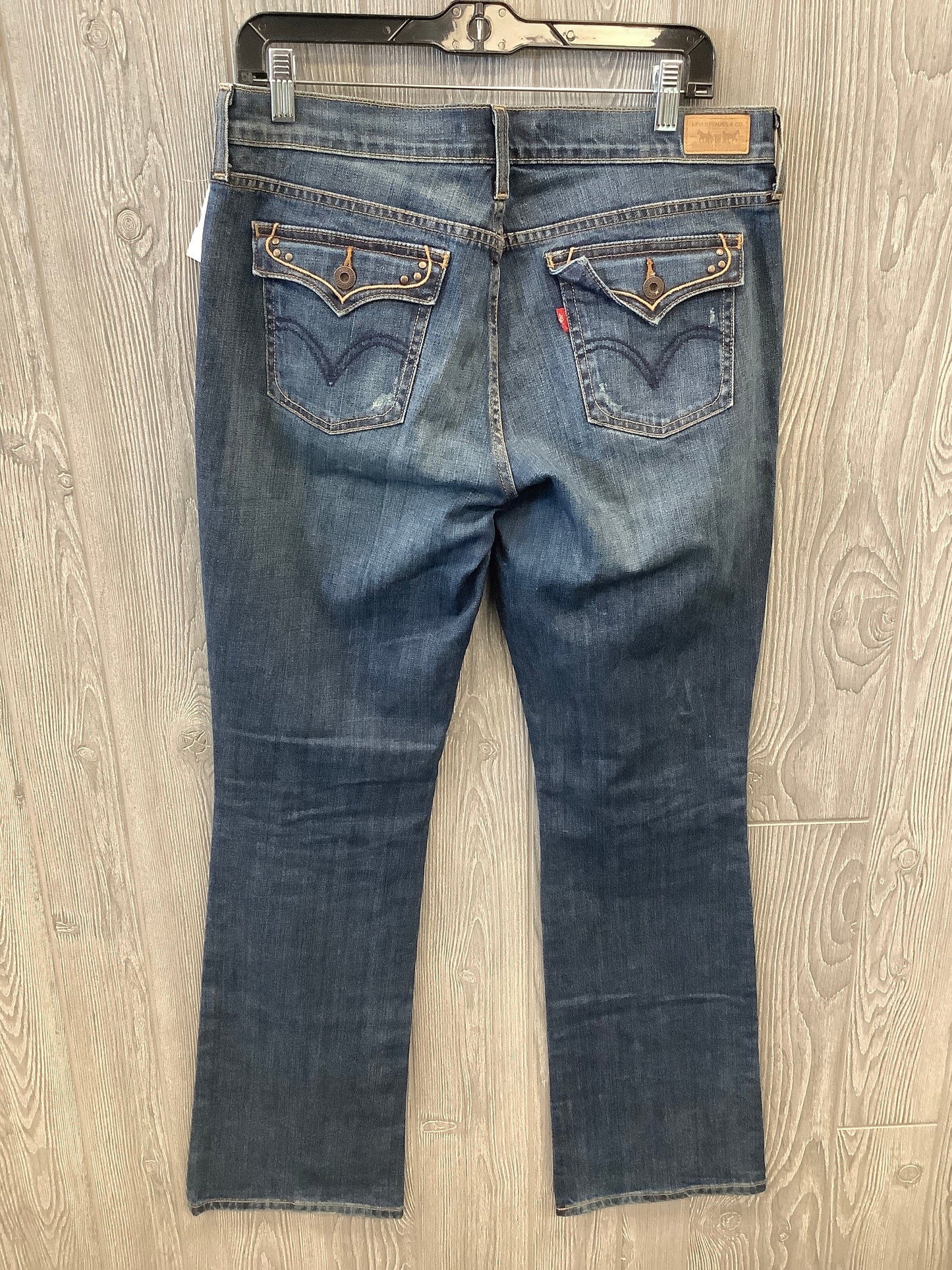 Jeans Boot Cut By Levis In Blue Denim, Size: 10