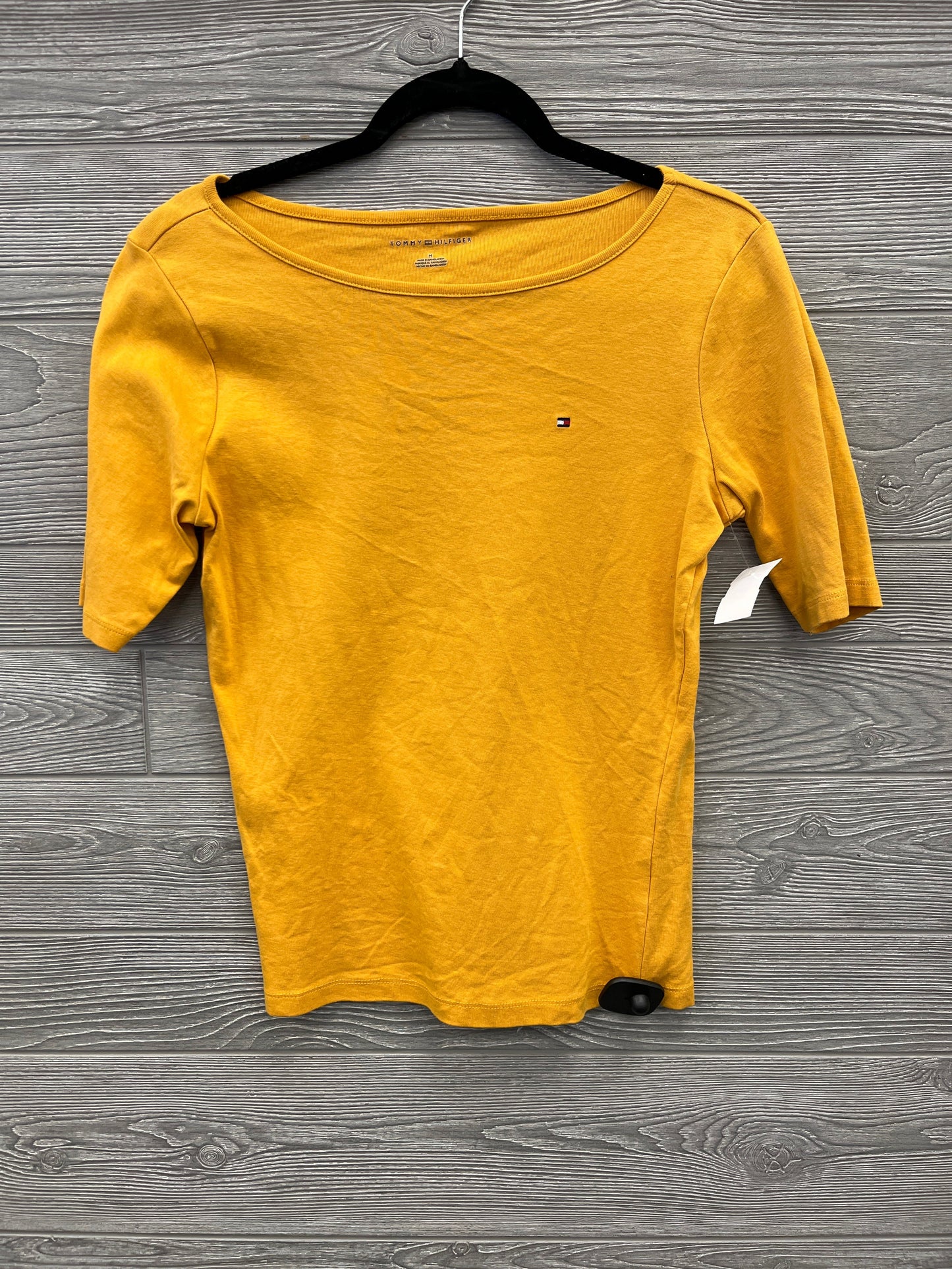 Top 3/4 Sleeve By Tommy Hilfiger In Yellow, Size: M