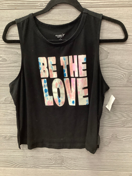 Athletic Tank Top By Old Navy In Black, Size: M