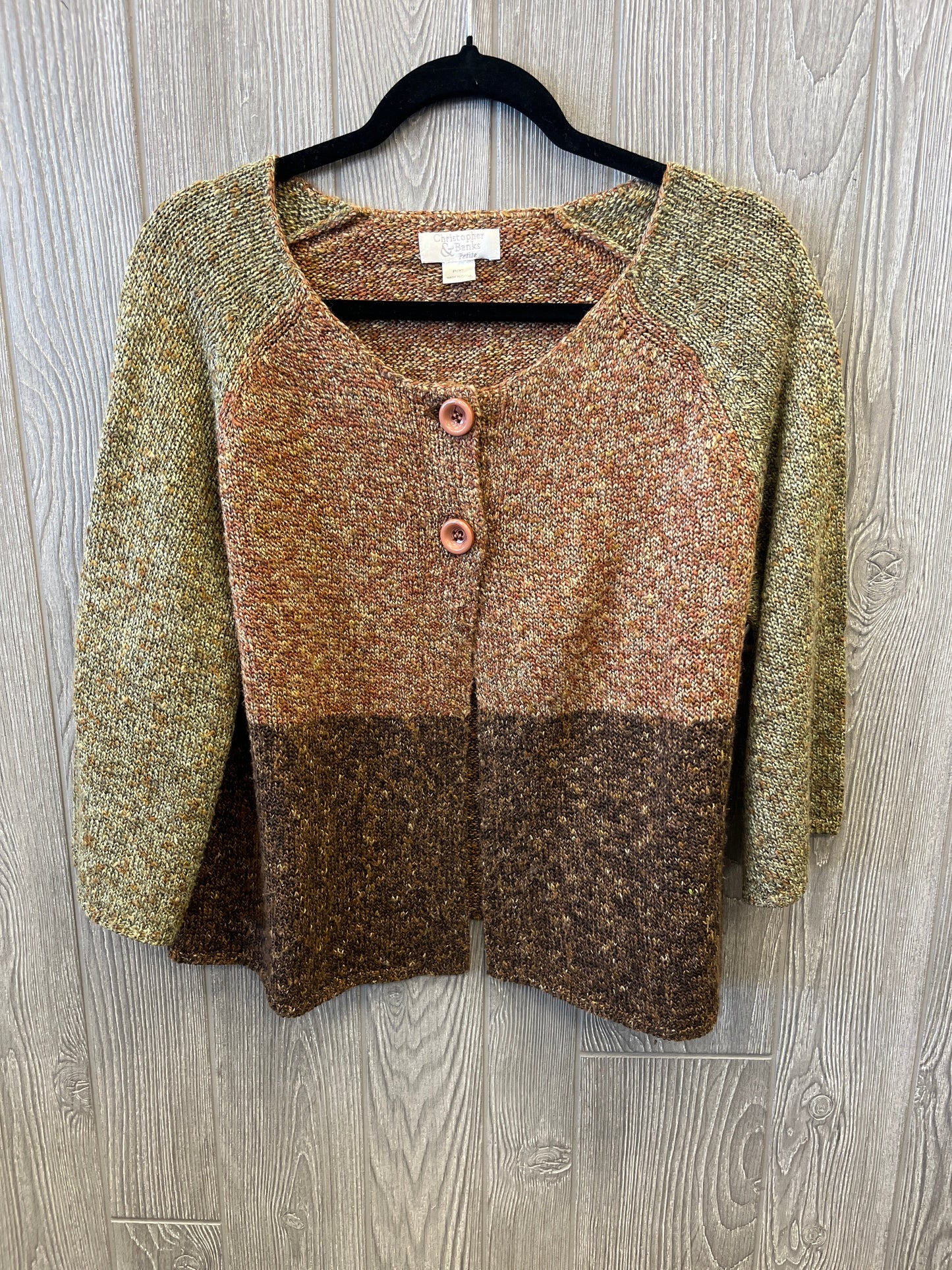 Sweater By Christopher And Banks In Brown, Size: Xlp