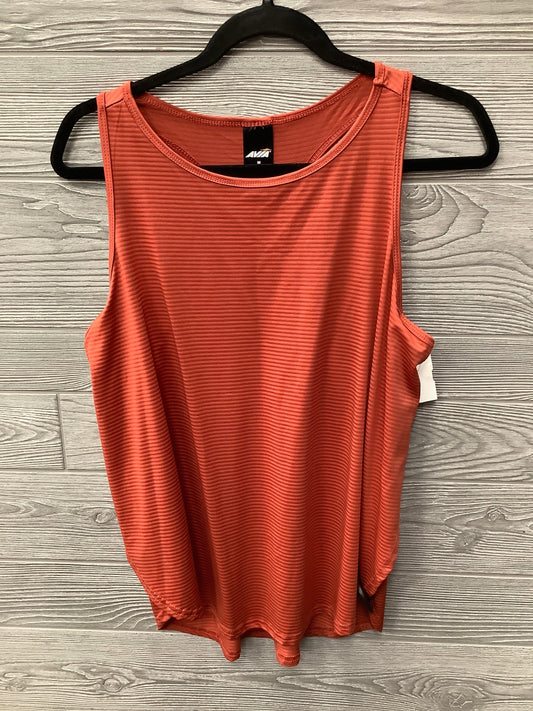 Athletic Tank Top By Avia In Orange, Size: M