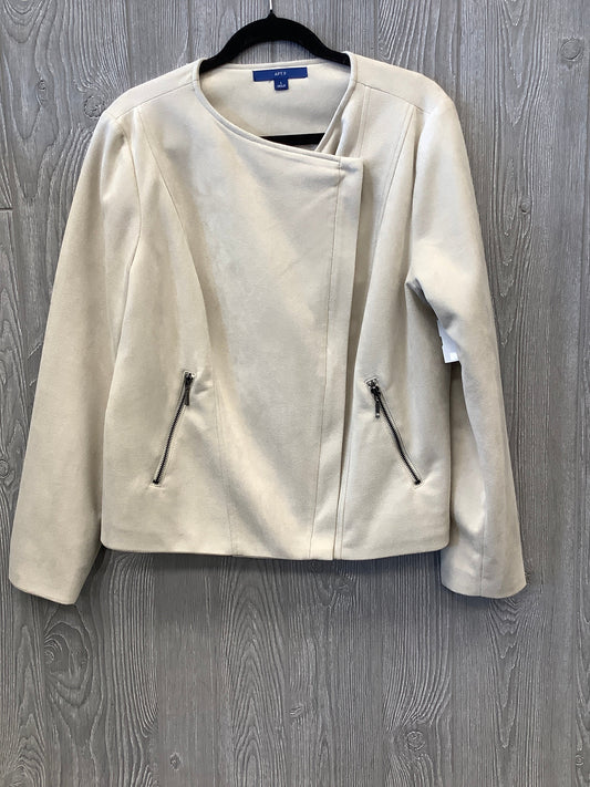 Jacket Other By Apt 9 In Cream, Size: L