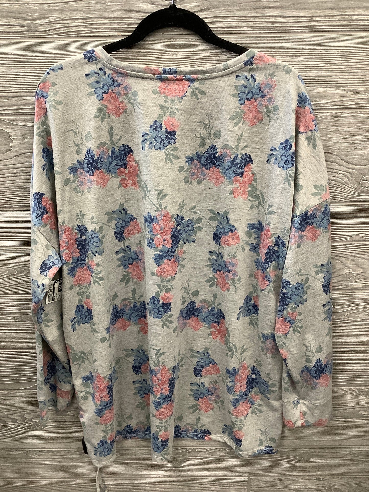 Top Long Sleeve By Maurices In Floral Print, Size: 3x