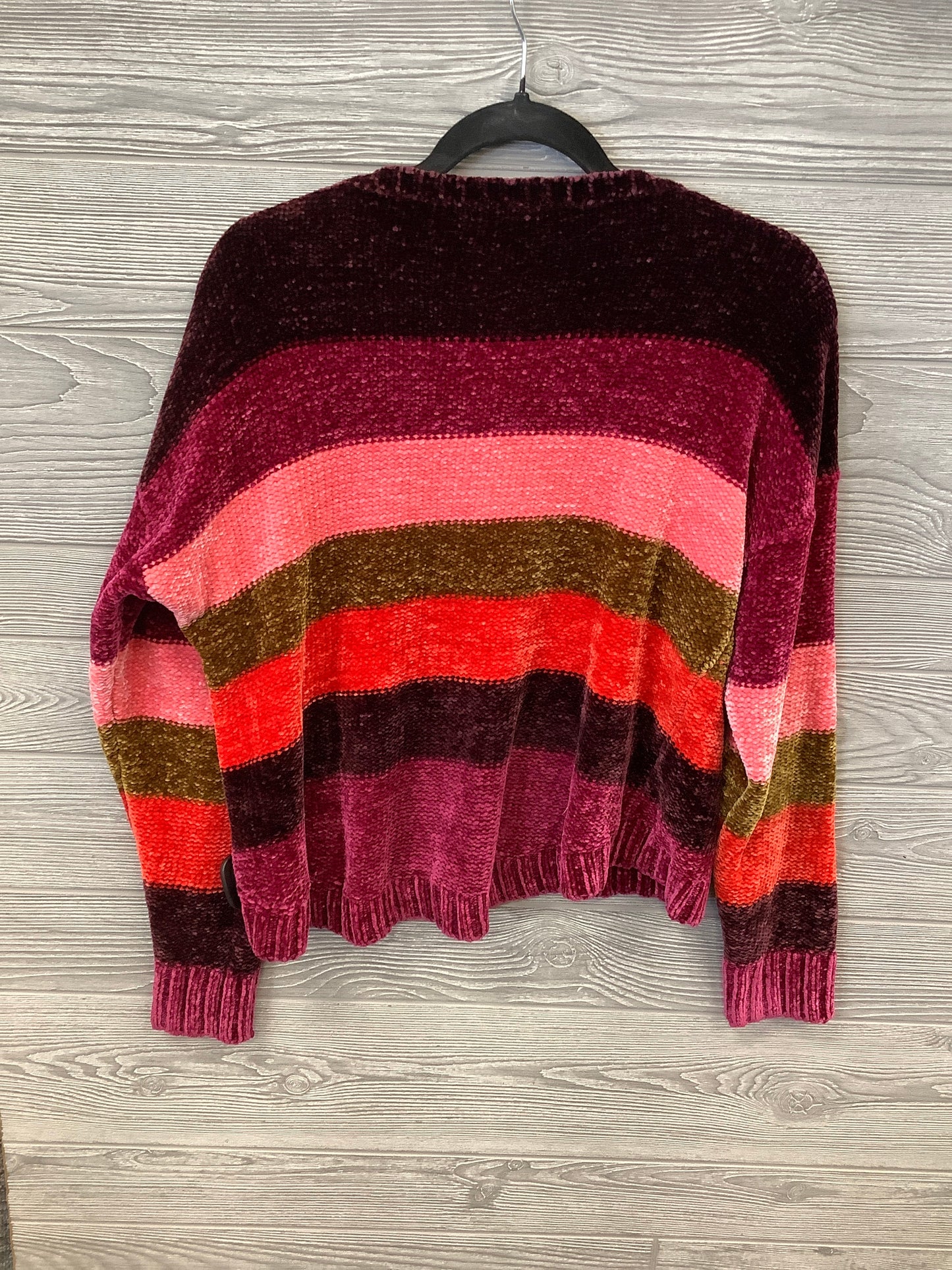 Sweater By Maurices In Pink & Purple, Size: M