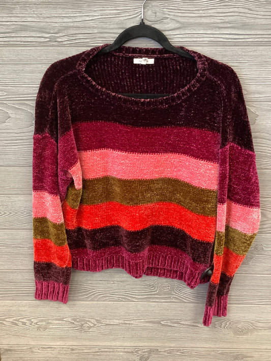 Sweater By Maurices In Pink & Purple, Size: M