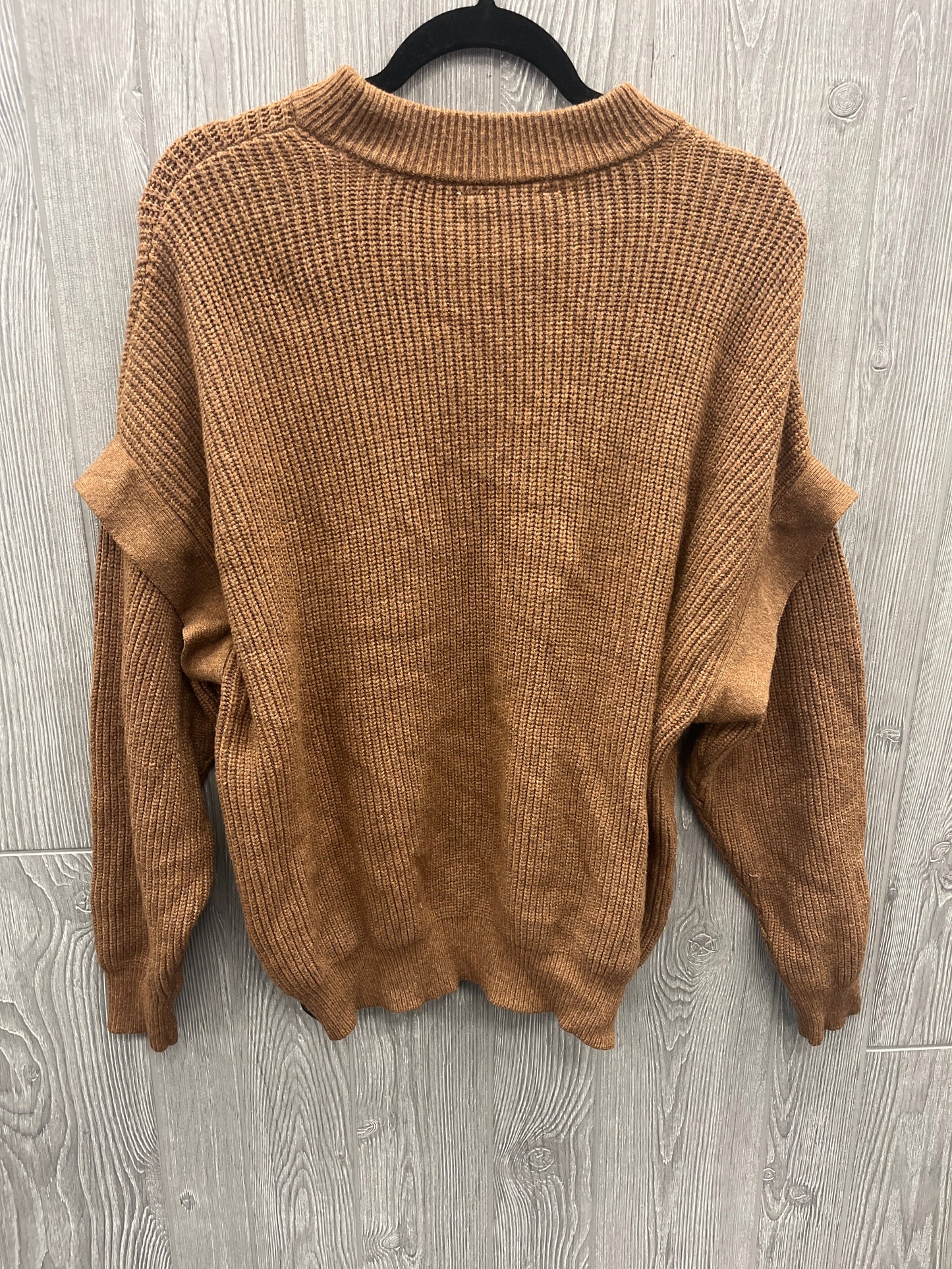 Sweater By Terra & Sky In Brown, Size: 1x