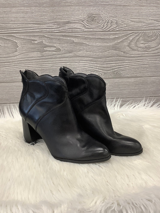 Boots Ankle Heels By Adrienne Vittadini In Black, Size: 9.5