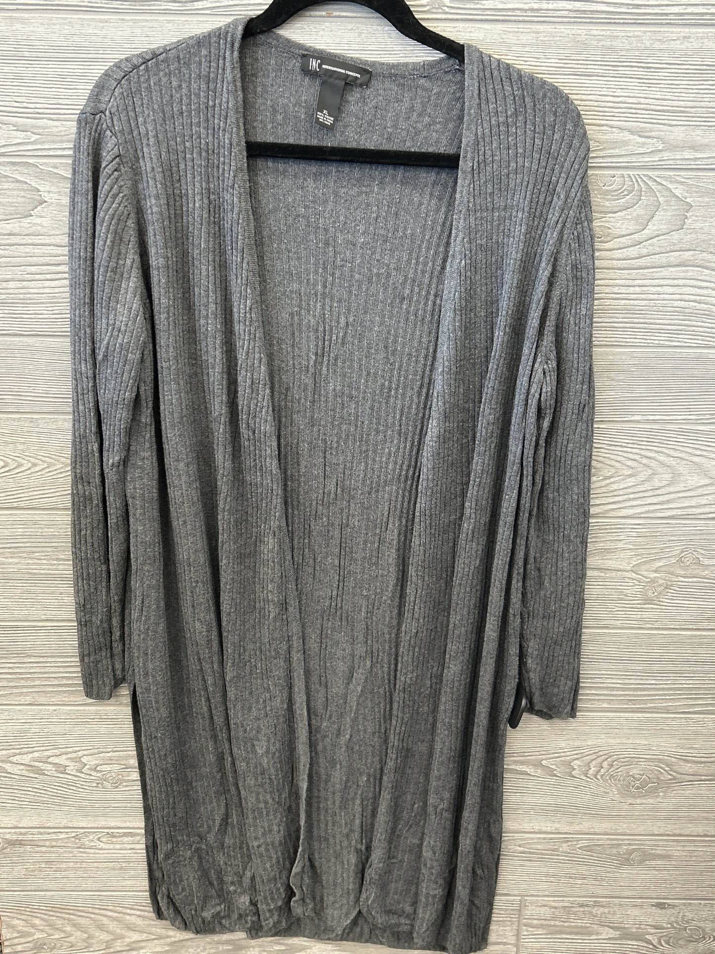 Cardigan By Inc In Grey, Size: Xl