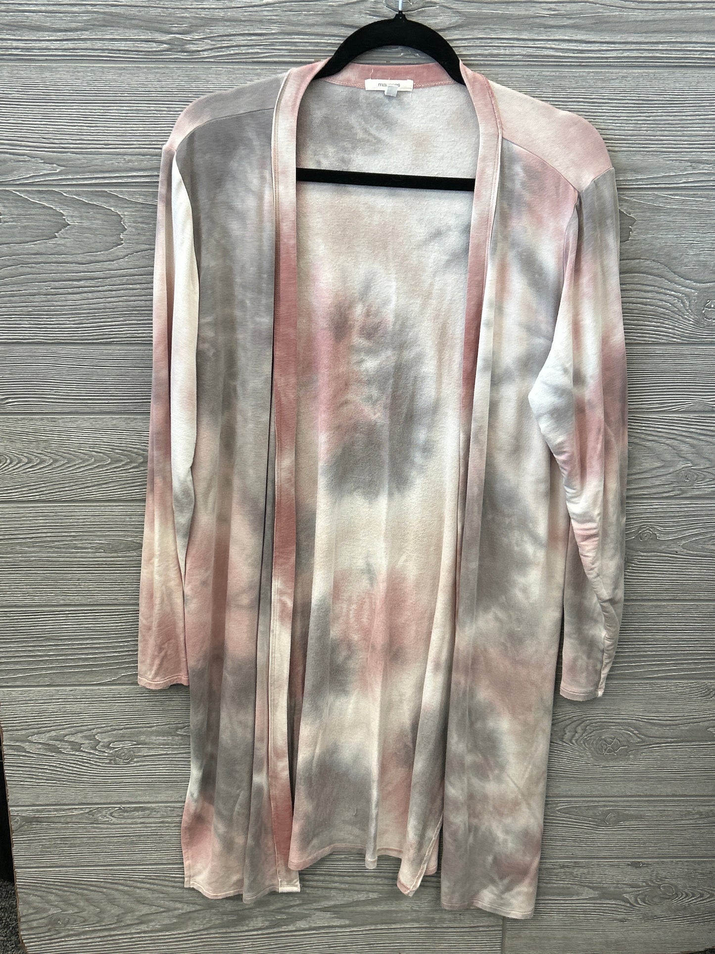 Cardigan By Maurices In Tie Dye Print, Size: L