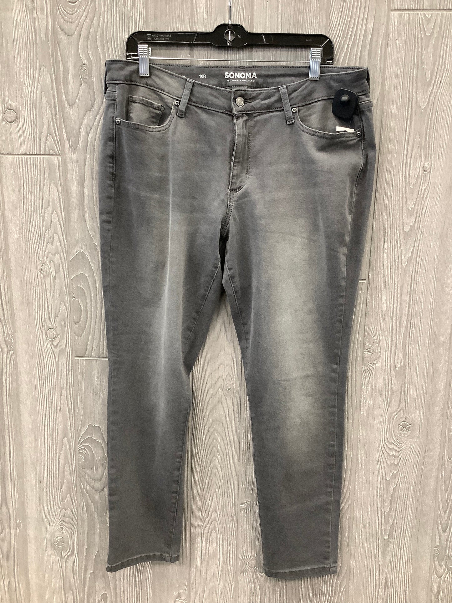 Jeans Skinny By Sonoma In Grey, Size: 16