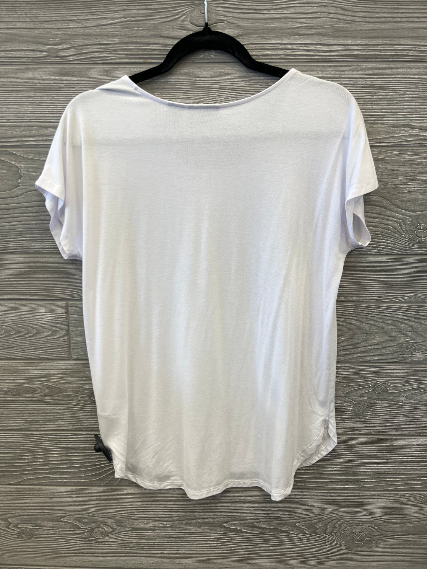 Top Short Sleeve By Adrienne Vittadini In White, Size: S